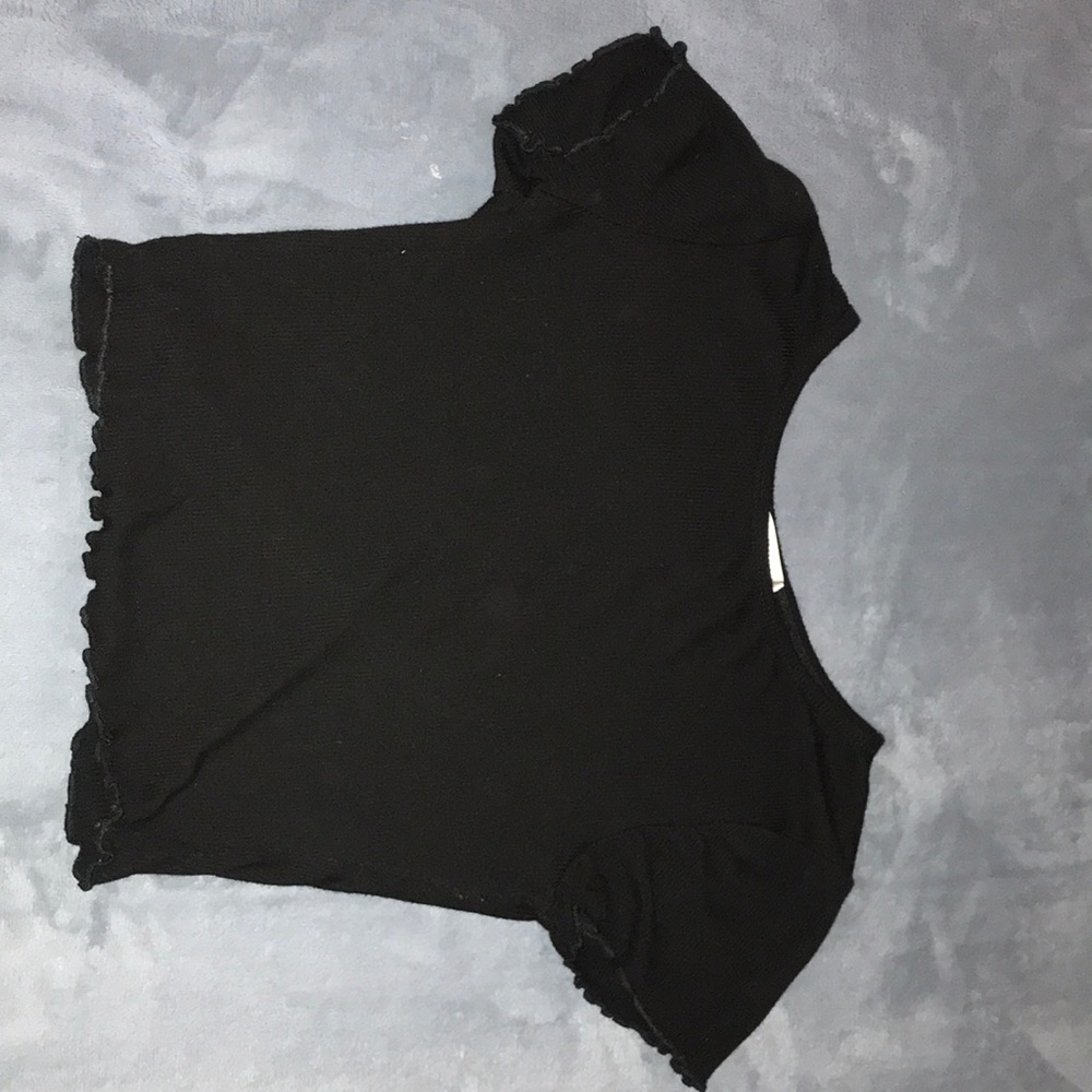 A black crop top